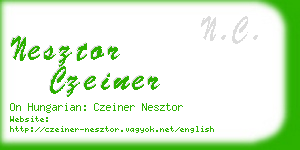 nesztor czeiner business card